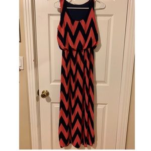 Striped maxi dress